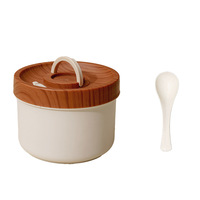 Tasse à petit-déjeuner en acier inoxydable 304 de style japonais bol à bouillie de yaourt portable pour les employés de bureau étudiants mignon pour plus de commodité