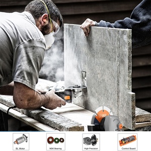 Máy Mài Góc Không Chổi Than AC 180Mm 2200W, Dụng Cụ Điện Hạng Nặng 8500 <span class=keywords><strong>R</strong></span>/Phút - Product Image 5