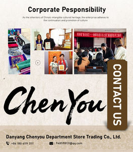 Dai Chun Ming Handgemachte künstliche lang ärmel ige traditionelle chinesische Kleidung Seide Samt Stoff - Product Image 2