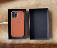 Étui de téléphone antichoc et anti-chute YUBO LEATHER en cuir PU grainé à bords huilés pour 13 14 15 16 Pro Max