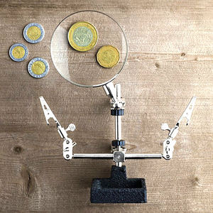 <span class=keywords><strong>Loupe</strong></span> de bureau 2,5X 62 mm avec base à pince <span class=keywords><strong>pour</strong></span> la <span class=keywords><strong>soudure</strong></span>, la réparation électronique et l'artisanat - Product Image 4