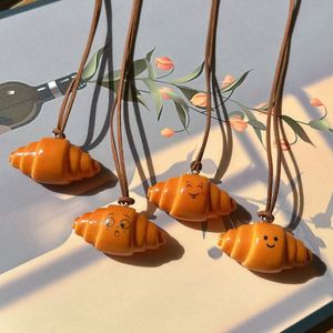 Diy Creative Pretzel Bread <b>Key</b> <b>Chain</b> Spot Simulation Food Alkaline Water Surface Pendant for Car Keychain Decoration - Product Image 4