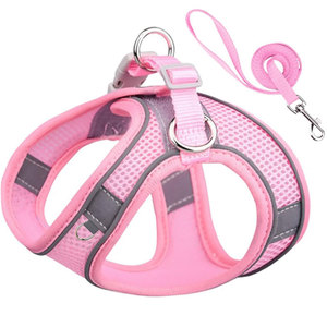 Conjunto de Arnés para Perros y Gatos OEM para Mascotas Pequeñas, Arnés Ajustable para Cachorros y Gatos, Arnés Reflectante para Mascotas, Conjunto de Arnés y Correa para Perros - Product Image 3
