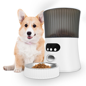 Automatische voerbak met slanke taille, timer en slimme voedingsdispenser voor katten en honden, automatische voedingsmachine met grote capaciteit voor droogvoer - Product Image 1