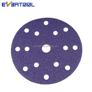 EVERTOOL Disque abrasif multi-perforé en céramique violette, disque de ponçage auto-agrippant, disques de ponçage pour l'automobile - Product Image 3