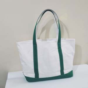 Sac fourre-tout en toile de coton bio recyclé et réutilisable, avec poignées en corde, imprimé avec logo personnalisé, taille OEM, respectueux de l'environnement - Product Image 6