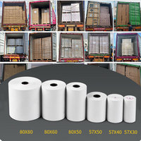 Rouleau de papier thermique personnalisé avec logo imprimé, sans BPA, pour caisse enregistreuse de supermarché, 65 g/m², 57x38, 80x80, 80x60, 80 mm