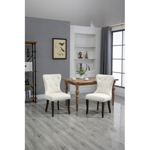 Modern Solid Wood Upholstered <b>Dining</b> <b>Chairs</b> for Home Furniture 2 Pieces - Product Image 2
