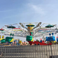 Jeu de carnaval en plein air Fun Fair Attraction Amusement Park Funfair Parachutiste Double Flying Twister Ride à vendre