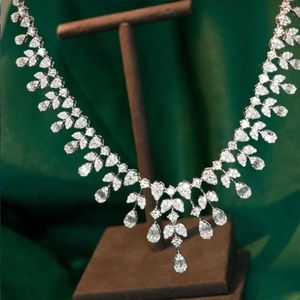 Xinfly Party Luxury Jewelry Custom Christmas Gift 6.5CT Diamond <b>Choker</b> 18K Gold Necklace - Product Image 2