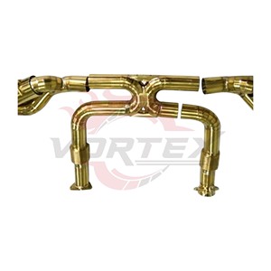 Conjunto de Silenciador Valvetronic Dorado Electrochapado de Grado Premium Vortex con Servomotor para Chevy Corvette C8 Stingray 6.2L Mod - Product Image 6