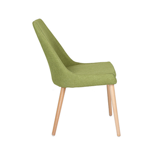Offre Spéciale pas cher salle à manger café restaurant en bois jambe chaise en tissu en gros - Product Image 4