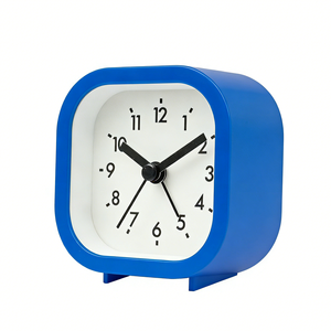 Simple Design Square Quartz Analog <strong>Clock</strong> with Beep Alarm &amp; Backlight, Needle Display #12450 - Product Image 2