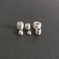 Vis sans tête à six pans creux en alliage d'aluminium 6061, sur mesure, OEM/ODM, avec clé Allen et pointe plate