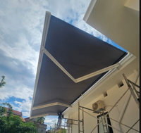 Vente en gros de parasol étanche en PVC personnalisé Cassette complète auvent rétractable pour restaurant balcon aluminium acrylique motorisé