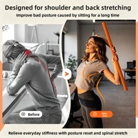 Oolong Disc Stick Fitness pour l'ouverture et l'amélioration de la posture dorsale, long, en acier inoxydable, détachable, pour étirements, yoga et arts martiaux