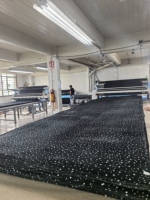 Machine d'étalement automatique pour tissus tissés, tricotés et non tissés, y compris interlock, toile et denim