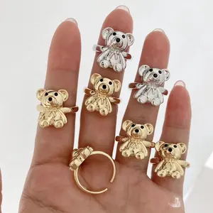 BD-B4018 Luxus Manschette cz Ringe verstellbar 18 Karat Gold und versilbert Ring tragen feine Schmuck ringe für Frauen und Mädchen