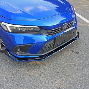 <b>Car</b> Front Bumper Lip <b>Diffuser</b> Spoiler Glossy Black Modification Part <b>for</b> Honda Civic 11th Gen 2022 Protector <b>Car</b> Accessories - Product Image 5