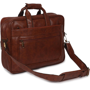 Elegante Maletín para Portátil de Cuero Genuino Corporativo, Hecho con Cuero 100% Puro, con Cierre Seguro y Amplio Espacio de Almacenamiento - Product Image 1