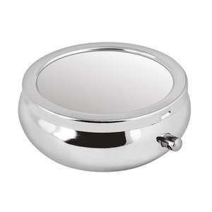 Cendrier moderne avec couvercle personnalisable en métal (aluminium) pour usage intérieur/extérieur, 53 mm D, 21 mm H, petite taille, sans fumée, pour bureaux et hôtels - Product Image 2