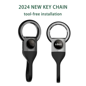 Chìa Khóa Xe phụ kiện dễ dàng cài đặt phổ kim loại móc khóa hợp kim kẽm TPU xe vòng chìa khóa Keychain