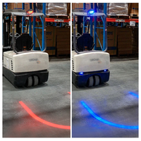 Projecteur de zone d'arc de chariot élévateur à LED 20W LED voyant d'avertissement de sécurité DC10/80V pour entrepôt chariot élévateur à fourche à pied AGV