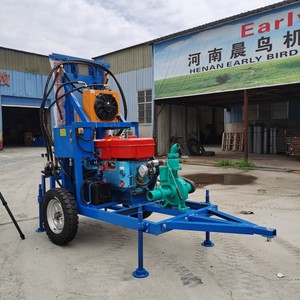 เครื่องเจาะบ่อน้ำแบบพกพา ความลึก 100 เมตร เครื่องเจาะบ่อน้ำขนาดเล็ก - Product Image 4