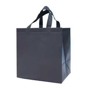 Tas jinjing kain untuk Supermarket, tas jinjing ramah lingkungan daur ulang grosir, tas belanja tanpa anyaman