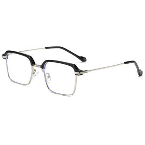 Lunettes de lecture pour hommes, demi-monture, clip anti-lumière bleue, verres en résine, monture en plastique et métal, 810L, origine Taizhou - Product Image 3