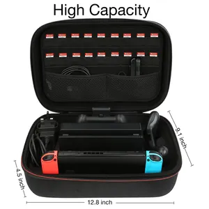 Carrying Storage Case Voor Nintendo Switch Beschermende Harde Zwarte Case Voor Switch Console Pro Controller & Game Accessoires