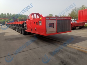 Transporteur modulaire autopropulsé LIANGYU haute capacité SPMT, <span class=keywords><strong>remorque</strong></span> modulaire à suspension hydraulique robuste 44T/axe - Product Image 2