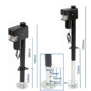 رافعة كهربائية بإطار A-Frame بجهد 12 فولت 350 رطل مع أرجل دعم لوقوف السيارات للخدمة الشاقة لقافلة العربة المقطورة - Product Image 4