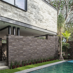 ألواح جدارية عصرية ثلاثية الأبعاد بتصميم صخري مقاوم للماء، ألواح من حجر البولي يوريثان الصناعي بتصميمات هندسية مقاومة للحريق والرطوبة للفلل - Product Image 6