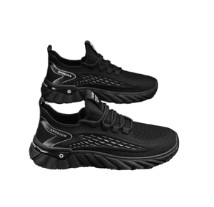 Nuevas zapatillas deportivas transpirables de malla con cordones, tendencia de moda de primavera, combinan con todo, suela gruesa, tejido ligero, para correr, para hombre. - Product Image 1