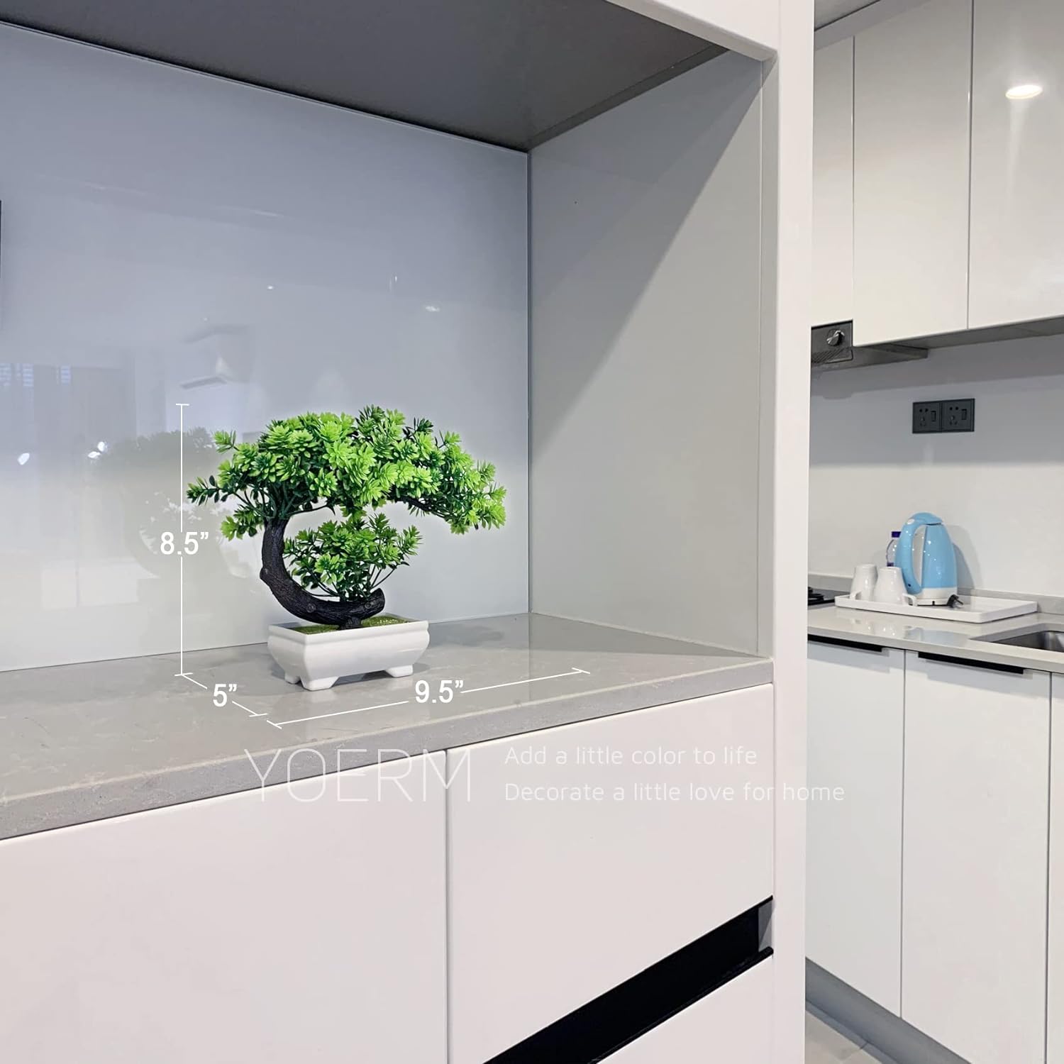 Kleine Kunstpflanzen - Knstlicher Bonsai-Baum aus Plastik in Smaragdgrn  zur Dekoration fr Zuhause, Schlafzimmer, Wandregal, Bro und Schreibtisch|  Alibaba.com