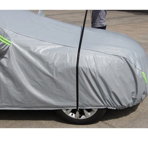 Copri auto in stile sportivo pellicola di alluminio in velluto di cotone antivento cintura-efficace estate pioggia parasole estivo <span class=keywords><strong>abbigliamento</strong></span> antivento da pioggia - Product Image 4