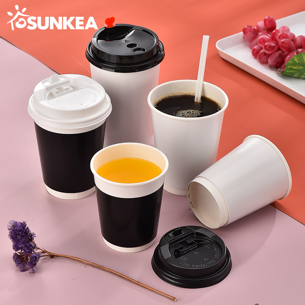 Food & Beverage Disposable Double Wall Craft Paper Packaging Carton Cup for Coffee