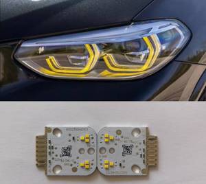 Yellow DRL Boards <strong>LED</strong> <strong>Daytime</strong> <strong>Running</strong> <strong>Lights</strong> <strong>for</strong> BMW 5 Series G30 G38 F20 F22 F30 G01 G02 Headlight Angle Eyes 63117214934 - Product Image 5