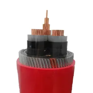 Cable de alambre subterráneo de cobre xlpe pvc 11kv 22kv 33kv, armor eléctrico