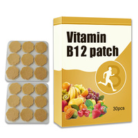 Patch de Vitamine B12 le Plus Vendu 2025, Matière Première Végétale, Taille 5x5cm, Certifié CE, Durée de Vie 2 Ans, Marque Privée, Santé Personnelle