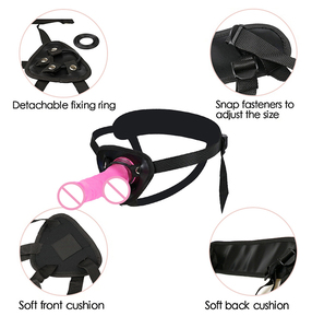 Juguetes sexuales con correa de pene doble para mujeres, consolador realista, Juguetes sexuales para mujeres, consolador con correa con Control remoto lésbico - Product Image 4