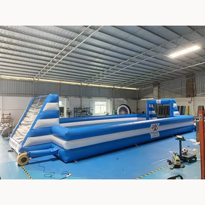 Juego de playa, diversión, Fútbol acuático, parque infantil de fútbol inflable personalizado con alfombrilla, campo de fútbol inflable para <span class=keywords><strong>alquiler</strong></span> comercial - Product Image 3