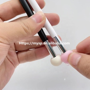 Brocha redonda para base de maquillaje, corrector, esponja, aplicador para cejas, Trio, novedad - Product Image 5