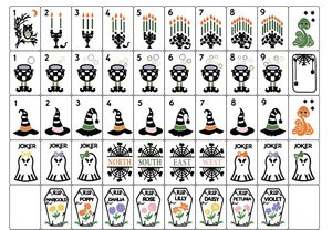 Fichas de mahjong acrílicas hechas a mano, fichas de mahjong estilo americano, mahjong estilo americano con números en inglés - Product Image 5