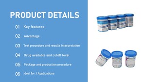 Kit de Pruebas Rápidas Multipanel para Detección de <span class=keywords><strong>Drogas</strong></span> <span class=keywords><strong>en</strong></span> <span class=keywords><strong>Orina</strong></span>, con Certificados CE y Exención CLIA, Gran Venta 2026 - Product Image 5