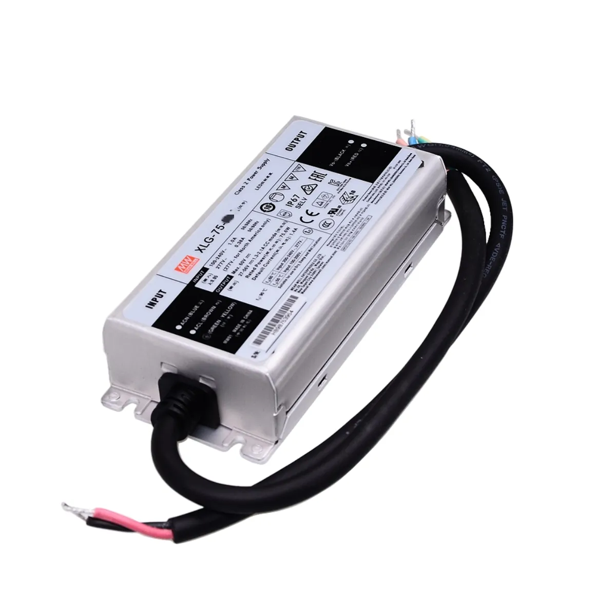 MEAN WELL XLG Series LED Driver 12V 24V AC-DC 75/100/150/200/240/300W Dimmable 12V 24V LED Switching Power Supply