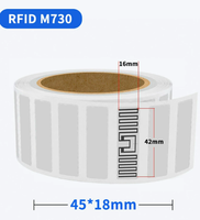 Étiquettes de livre RFID HF imprimées sur mesure, protocole ISO15693, étiquettes en papier enduit adhésif imperméables pour utilisation logistique, motifs personnalisés