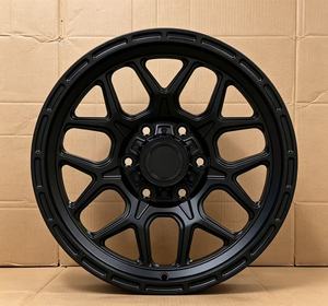 Ruedas Forjadas de una Pieza JG en Negro Mate, Poligonales, Huecas, Multirradio, Todoterreno, para Modificación y Mejora de Camionetas 4x4 y SUVs Universales - Product Image 1