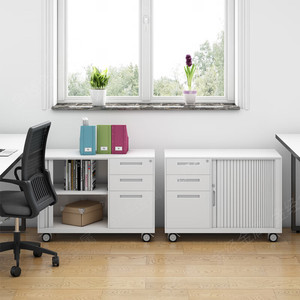 Archivador móvil de oficina con ruedas, cajón de almacenamiento para uso en escritorio, organizador portátil de tipo rectangular - Product Image 5